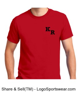 Mens Red KR Shirt Design Zoom